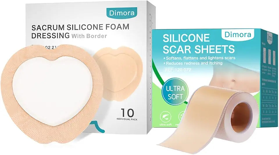 10 Pack Wound Dressing & Silicone Scar Sheets Q42022