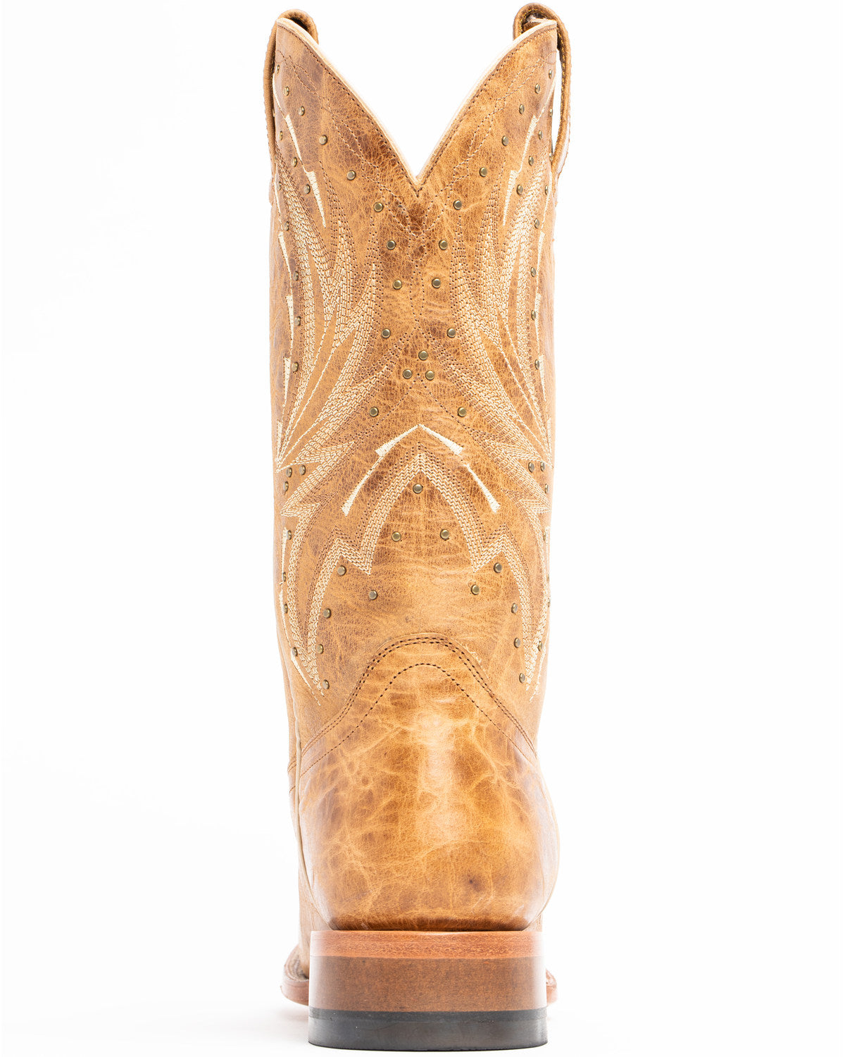 Women's Hybrid Leather TPU Cowboy Performance Boot Broad Tan S53191