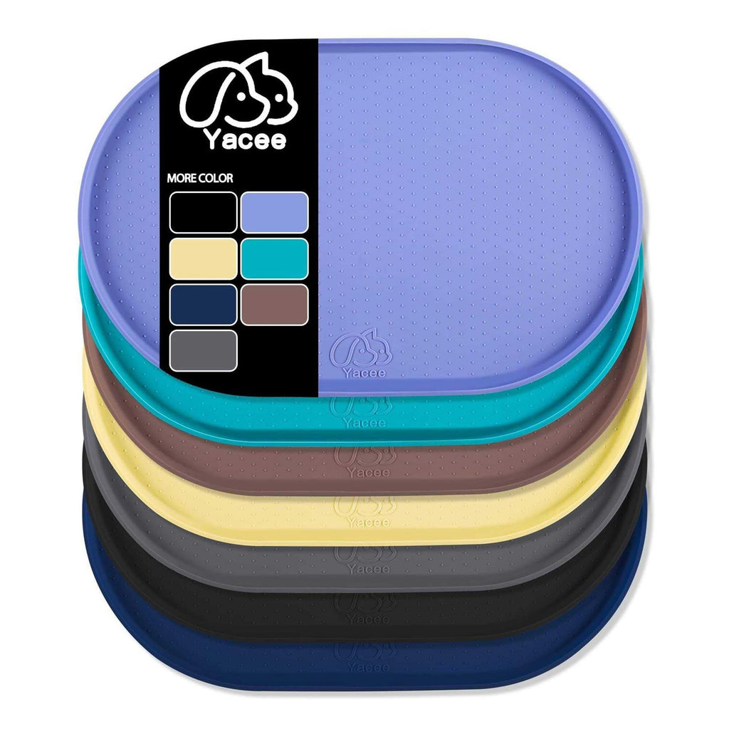 Silicone Dog Food Mat Waterproof Raised Edges Y183