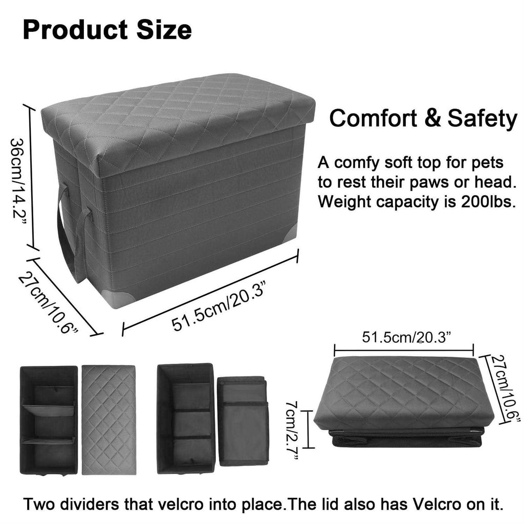 Car Back Seat Extender with Storage R4493