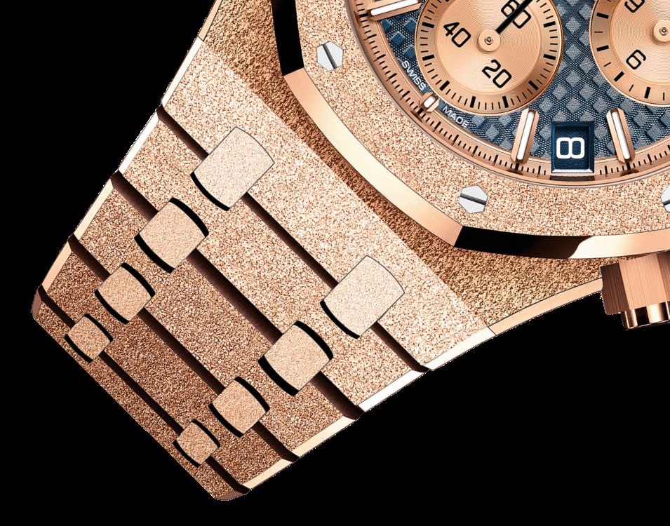 Frosted Gold Chronograph Blue Dial 41mm C742561