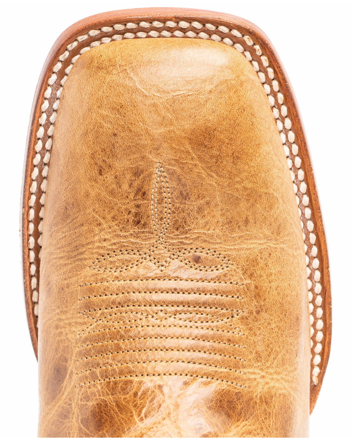 Women's Hybrid Leather TPU Cowboy Performance Boot Broad Tan S53191