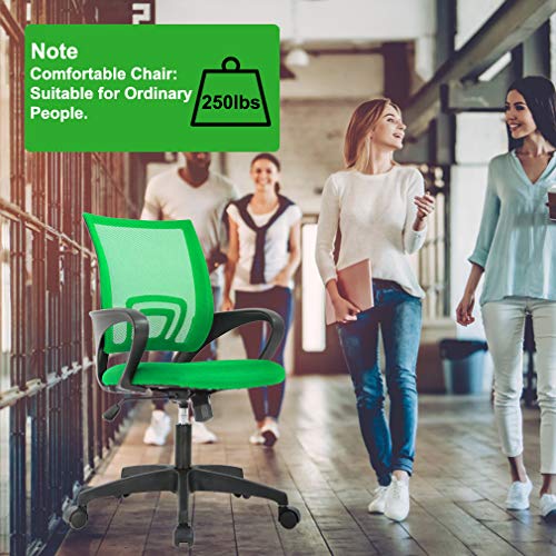 Black Ergonomic Mesh Office Chair with Lumbar Support and Armrest L62775