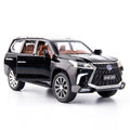 1/24 Lexus 570 Off-Road Luxury SUV Model Car, Zinc Alloy Pull Back Toy Car with Sound and Light I929249