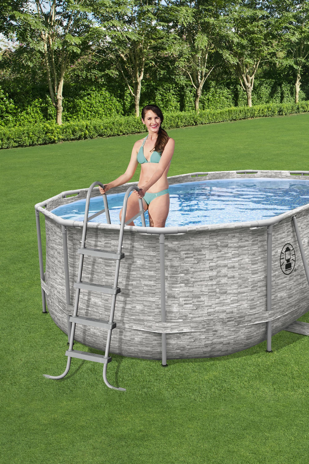 16' x 10' x 48" Oval Above Ground Pool Set T31955