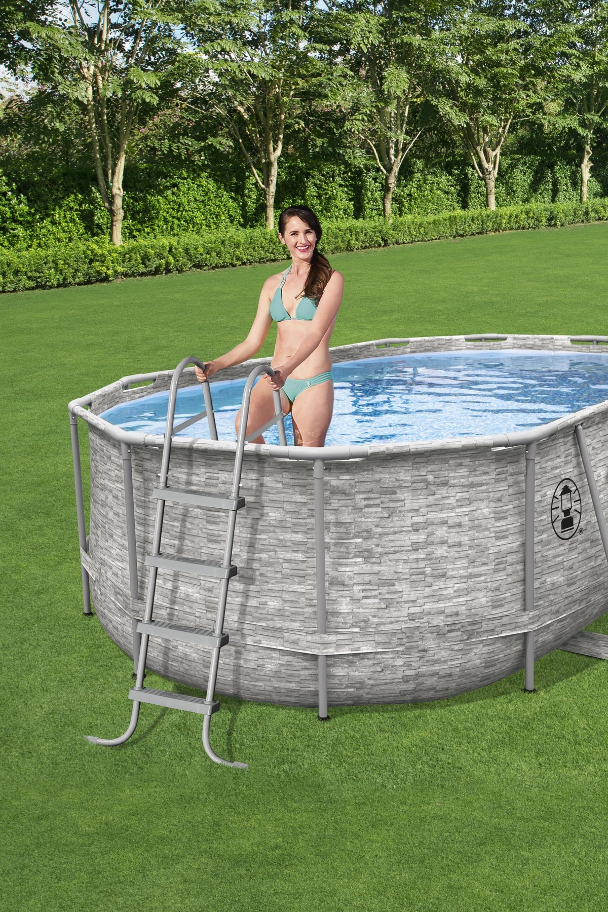 16' x 10' x 48" Oval Above Ground Pool Set T31955