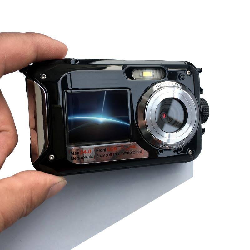 16x Zoom Waterproof Digital Camera with Dual-screens N30477