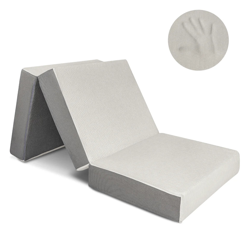 6-Inch Memory Foam Tri Folding Mattress with Removable Cover C2647