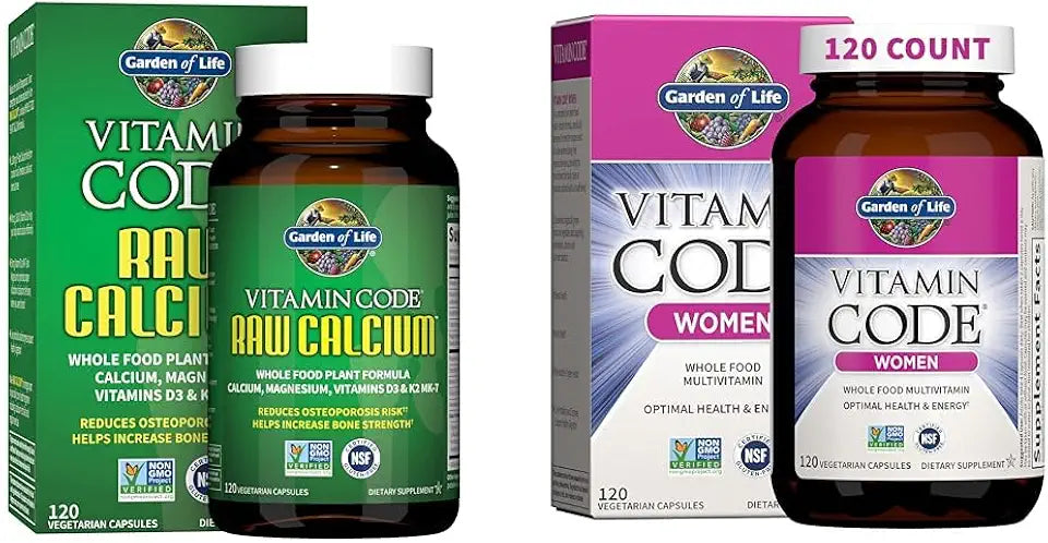 Calcium Supplement with Magnesium K2 Vitamin D3 Vitamin C 120 Capsules Z35848