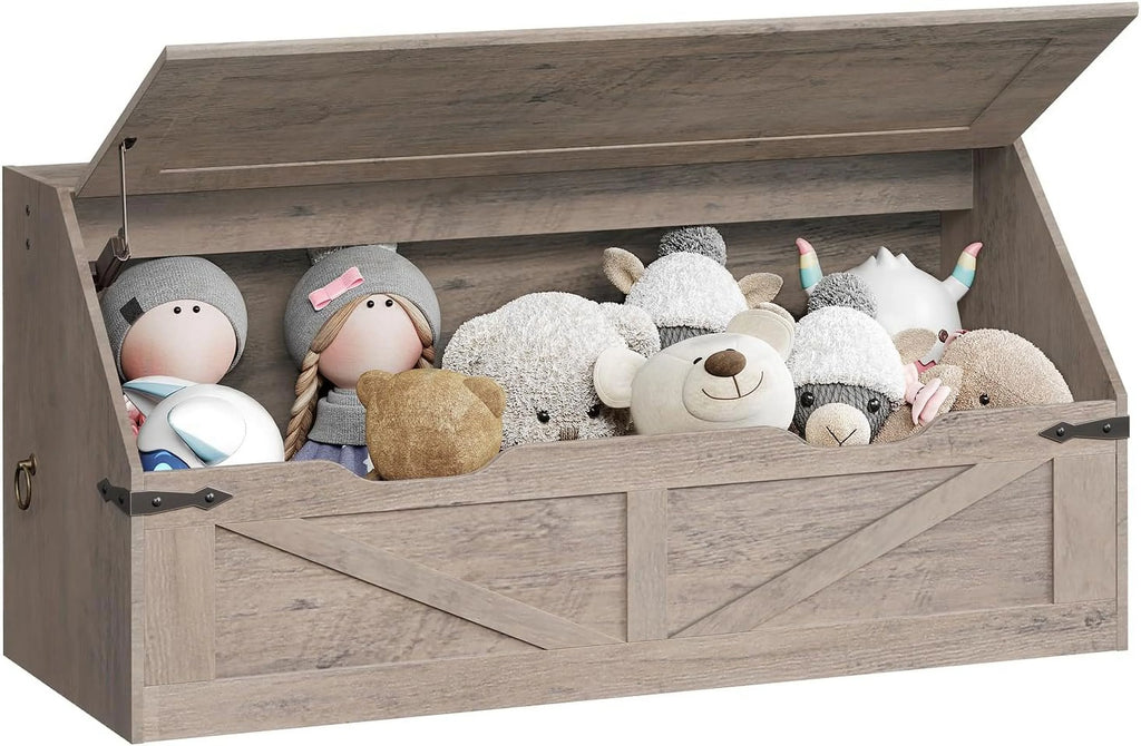 Wooden Storage Chest with Flip Top J4521