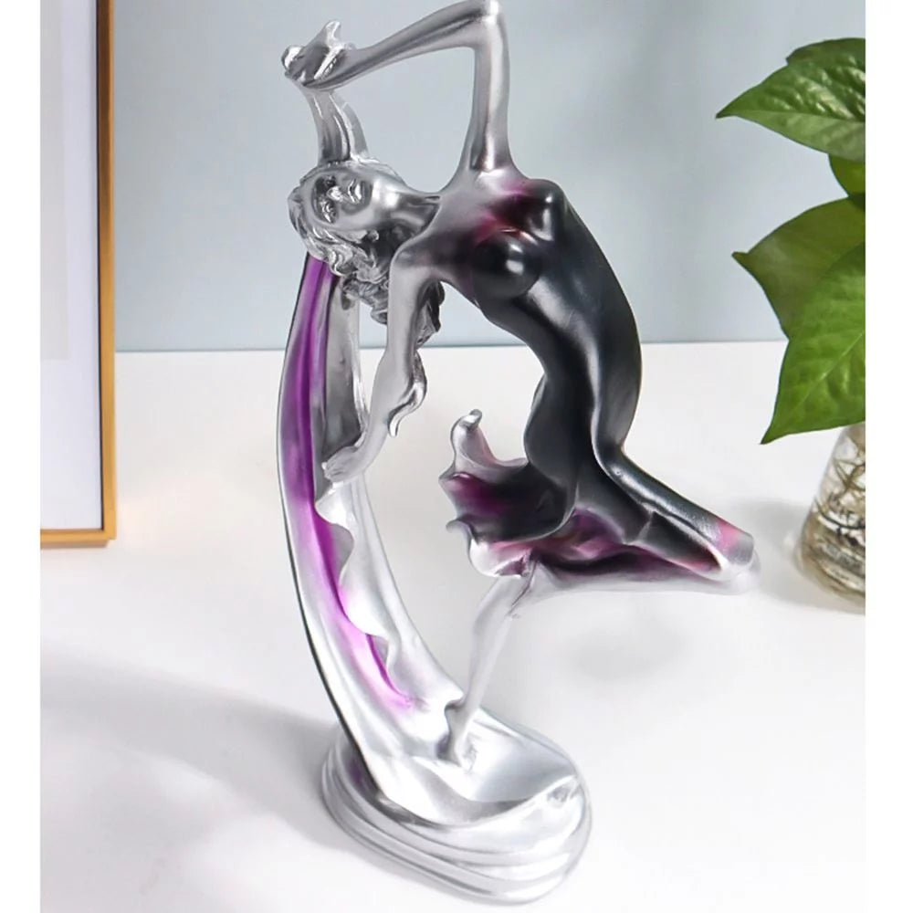 Modern Art Dancing Girl Resin Statue H7231