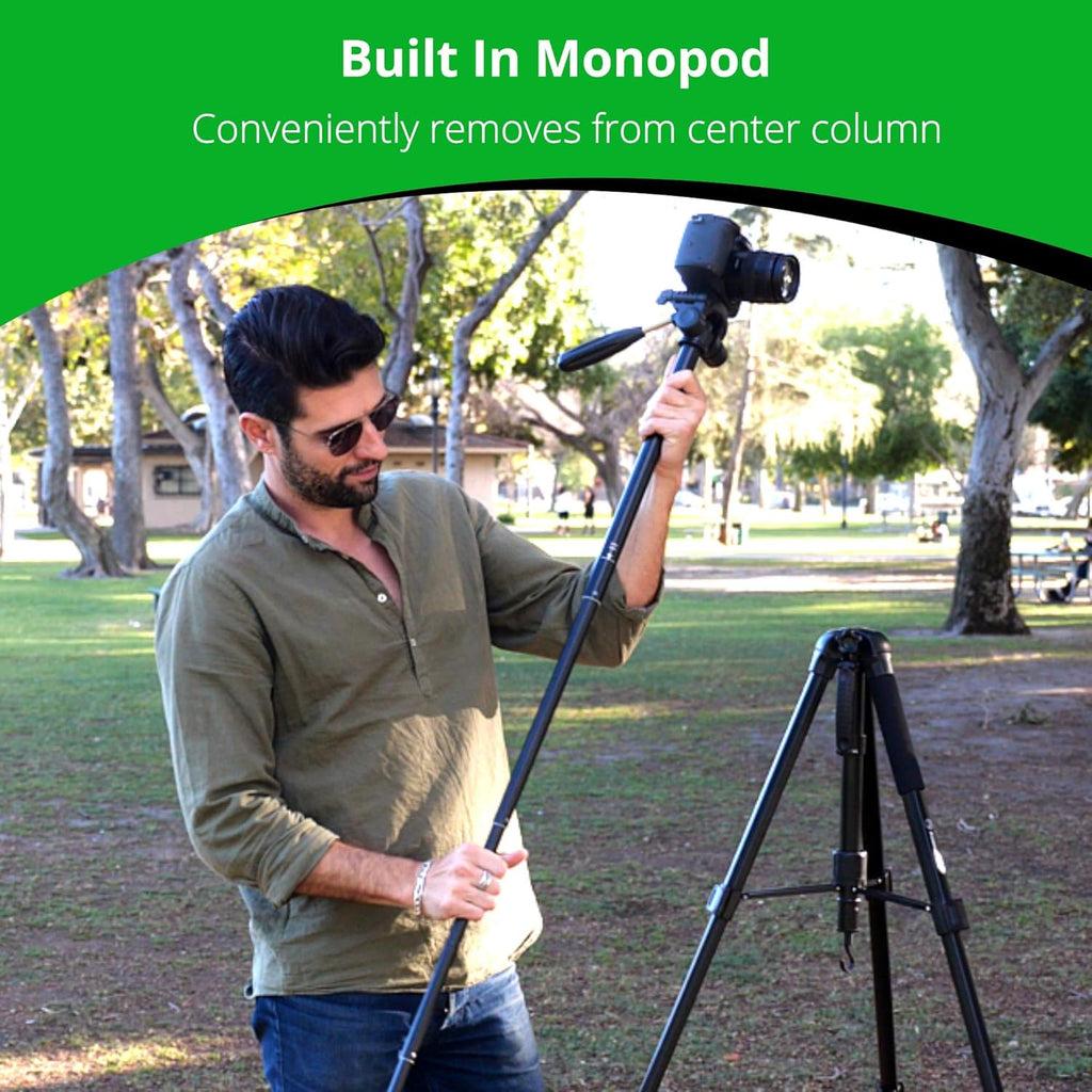 70 Tripod with Bluetooth Remote Shutter, Monopod Pack of 2 U288