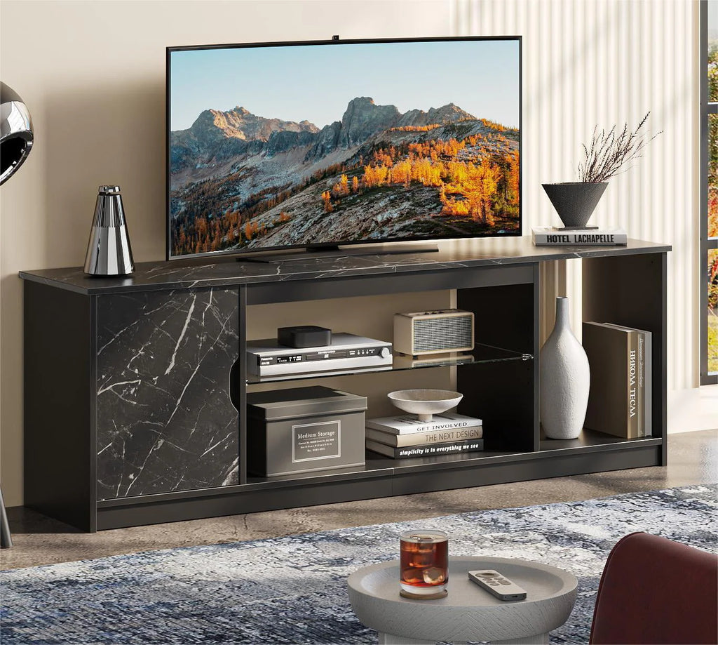 Black Marble TV Stand up to 65 inch V8561