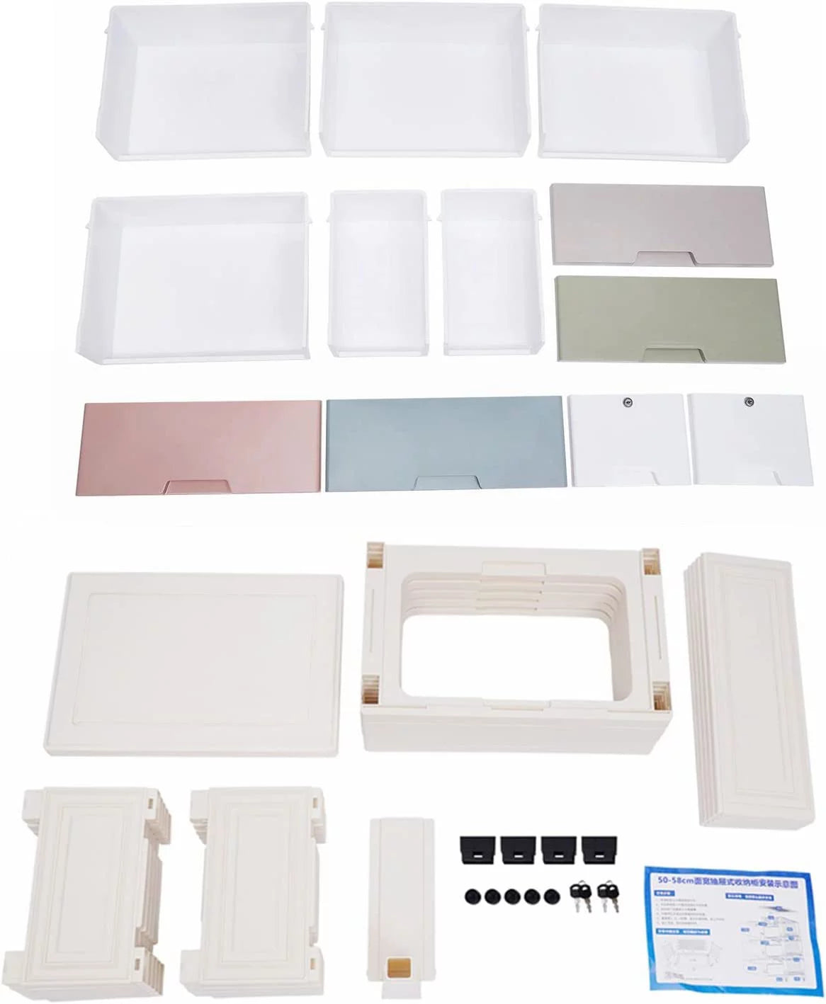 Plastic 6 Drawers Tall Dresser B58548