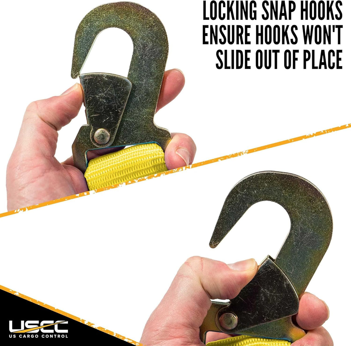 2 Pack 2 Inch Wide X 27 Foot Long Ratchet Straps with Snap Hook L39710