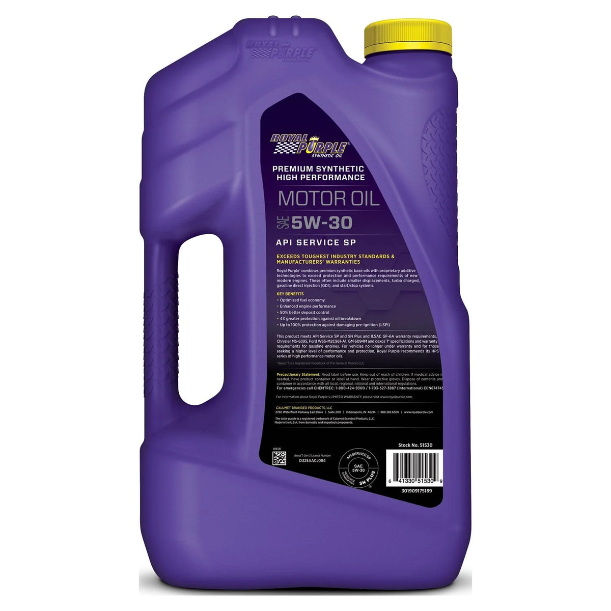 High Performance 5W-30 Synthetic Motor Oil 5 Quarts Z1967