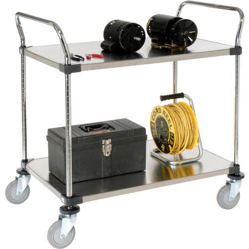 Stainless Steel Utility Cart 2 Shelves Q74576