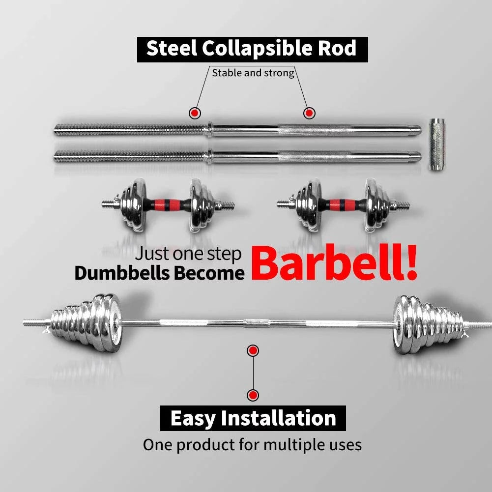 Adjustable Cast Iron Dumbbell Set with Carry Box G828