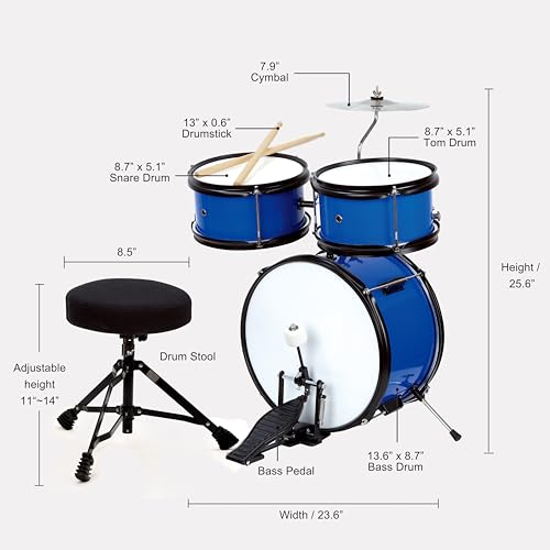 5-Piece Kids Drum Set with 13" Bass Drum I478