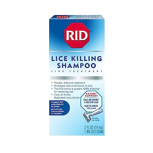 2 Fl Oz Lice Killing Shampoo with Nit Comb E8507