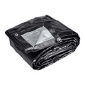 18 ft. x 24 ft. Silver and Black Weather-Resistant Tarp A8599