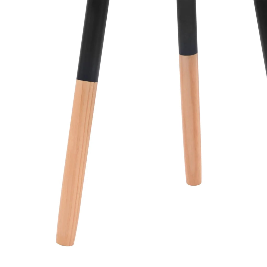Set of 2 Black Round Side Table T7308