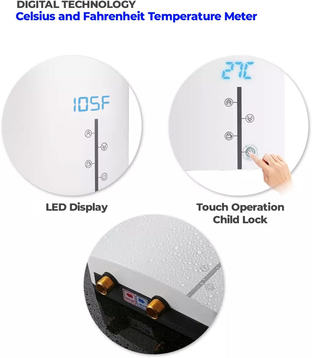 Tankless Electric Water Heater 240V 14.6W X262
