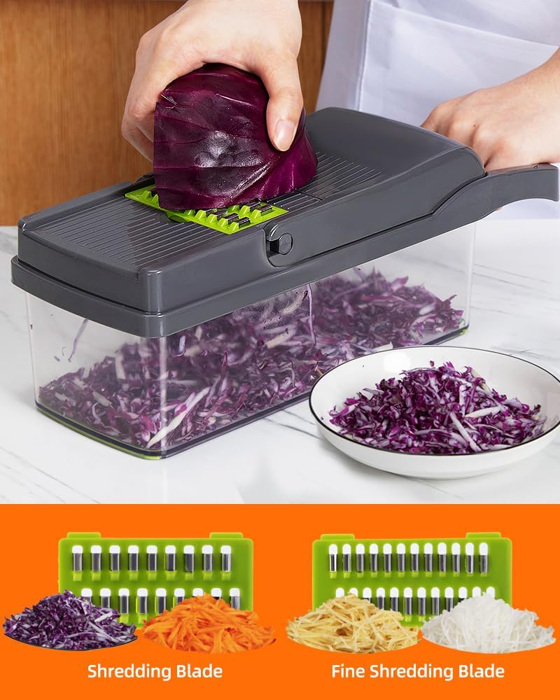 Vegetable Chopper with 12 Kitchen Gadgets W658673