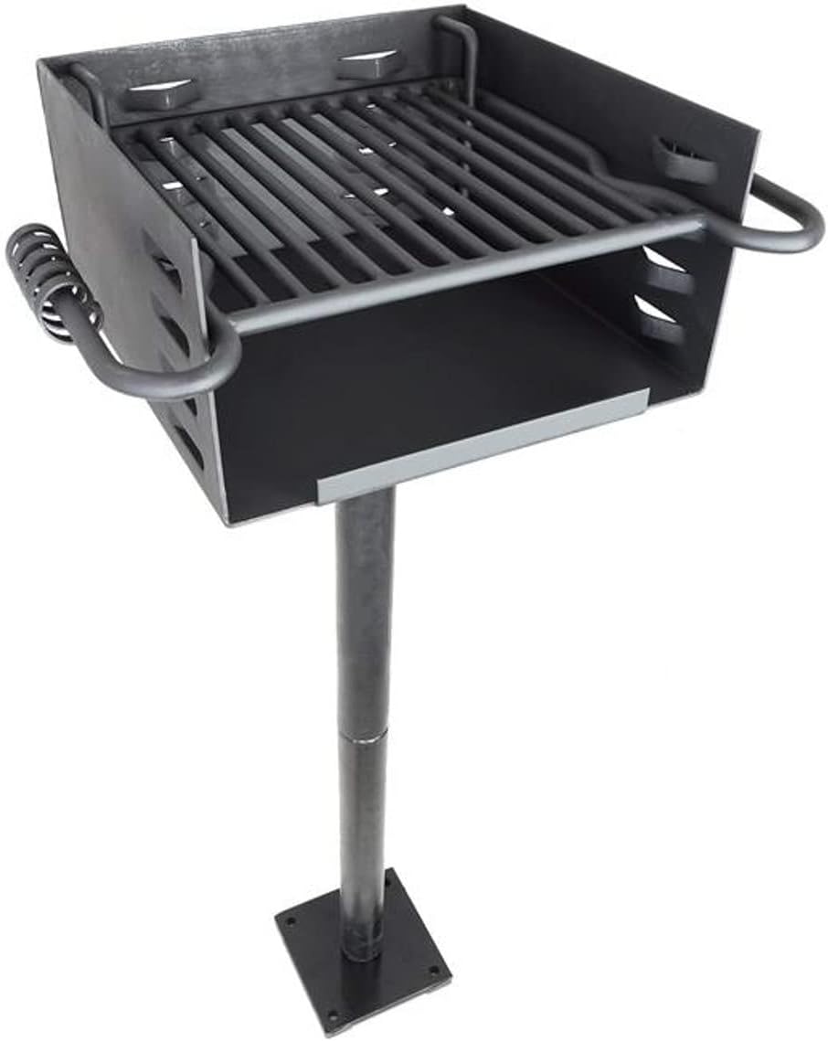 Single Post Park Style Charcoal Grill M909