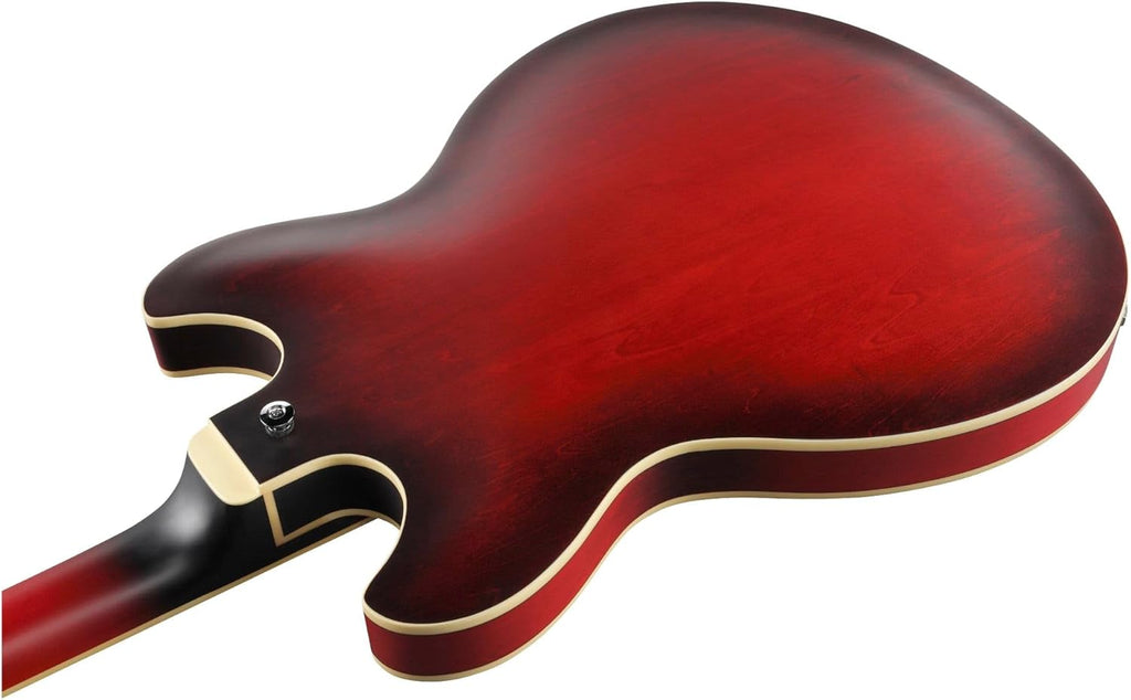 Sunburst Red Semi-Hollow Electric Guitar O6650