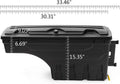 Lockable Truck Bed Storage Tool Box Black Passenger Side W326489