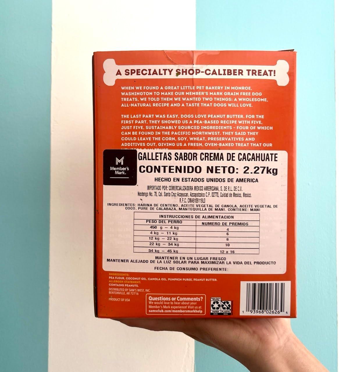 Grain Free Peanut Butter Flavored Dog Treats 5 Pound M261