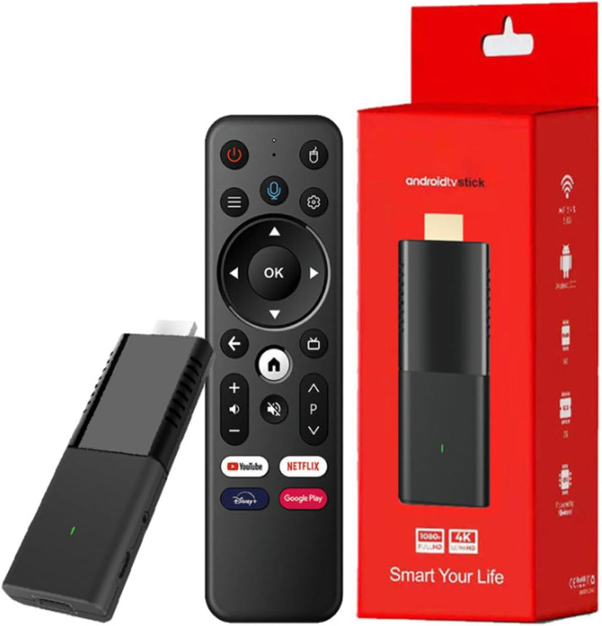 4K Smart TV Stick with Voice Remote Control L893