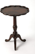 Plantation Cherry Finish Pedestal Side Table Z908