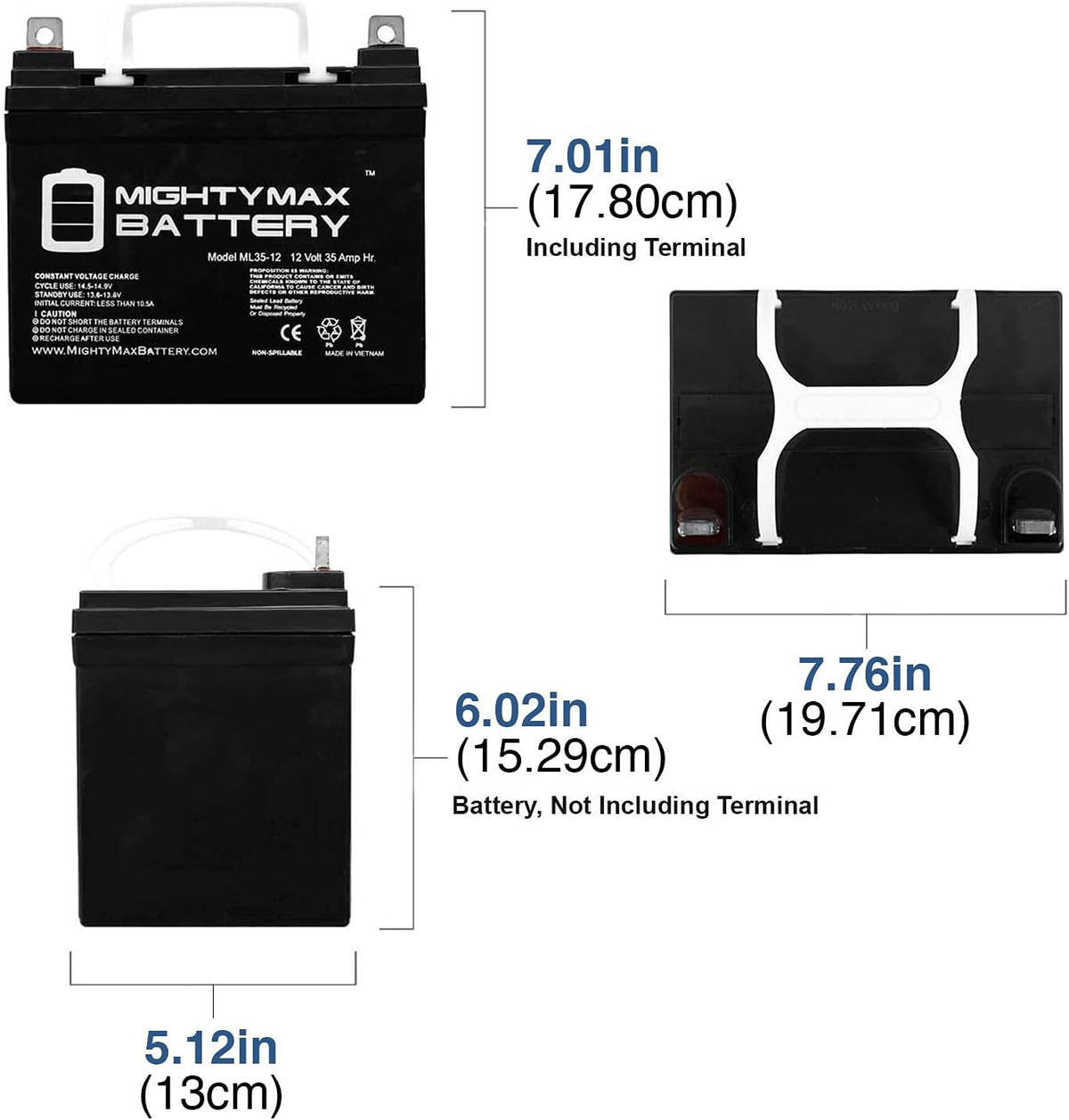12 Volt 35 AH SLA Battery Pack of 2 V859324