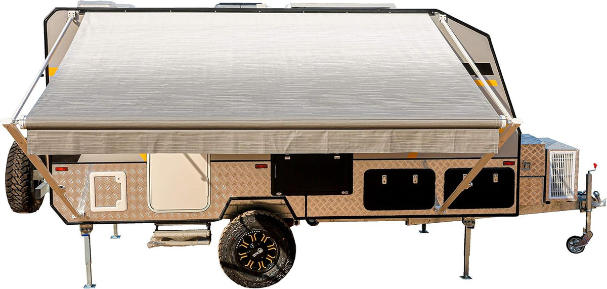 Blue Fade 13 x 8 Ft Retractable RV Trailer Awning C901389