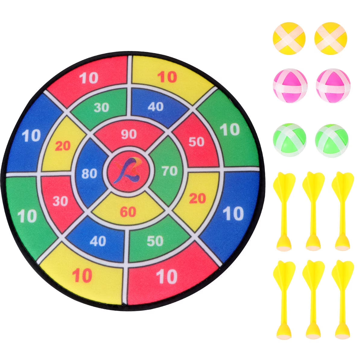 1 Set Sticky Ball Shooting Toy with 6pcs Sticky Ball and 6pcs Darts V834