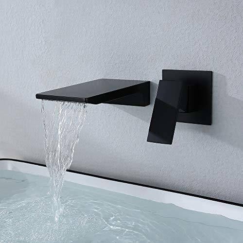 Single Handle Wall Mount Waterfall Bathroom Sink Faucet B845
