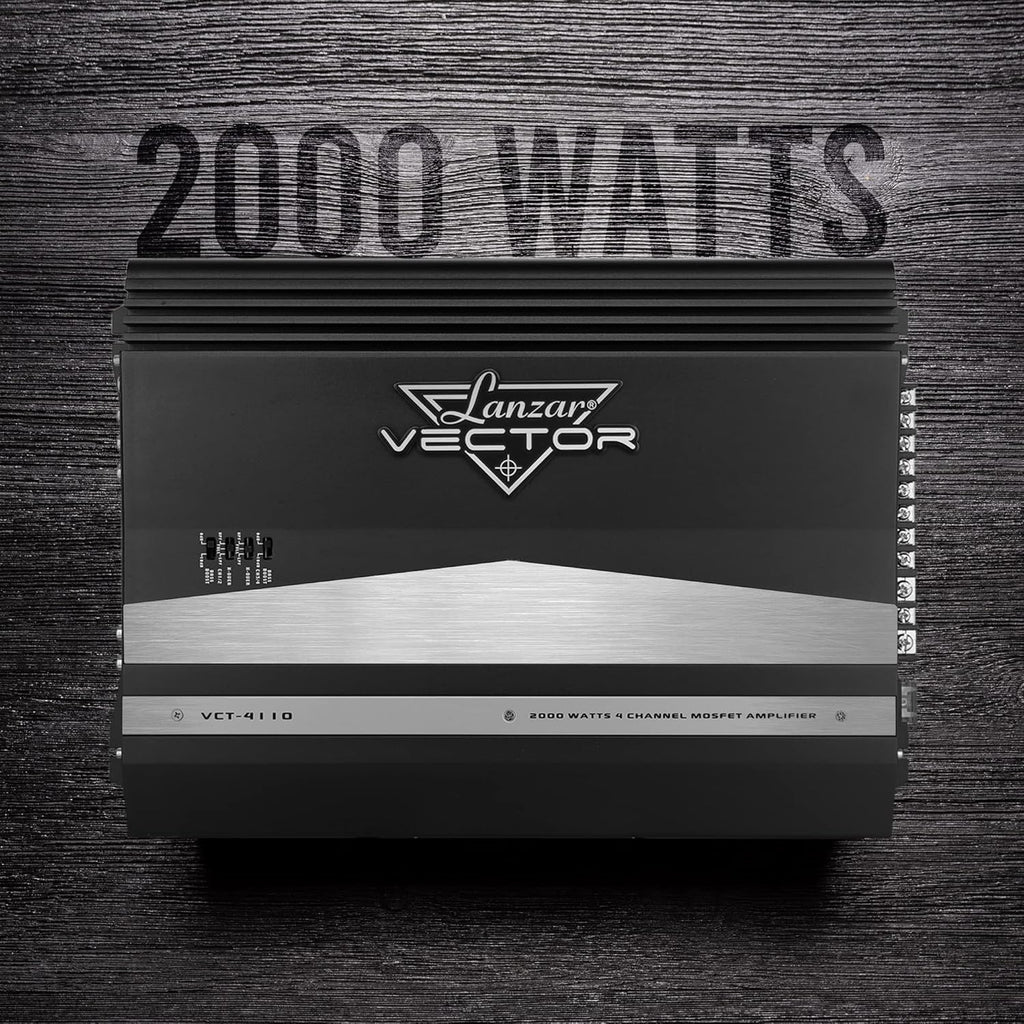 4 Channel 2000 Watt Bridgeable MOSFET Car Audio Amplifier W7838