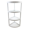 4 Tier Plastic Corner Shelf I1598