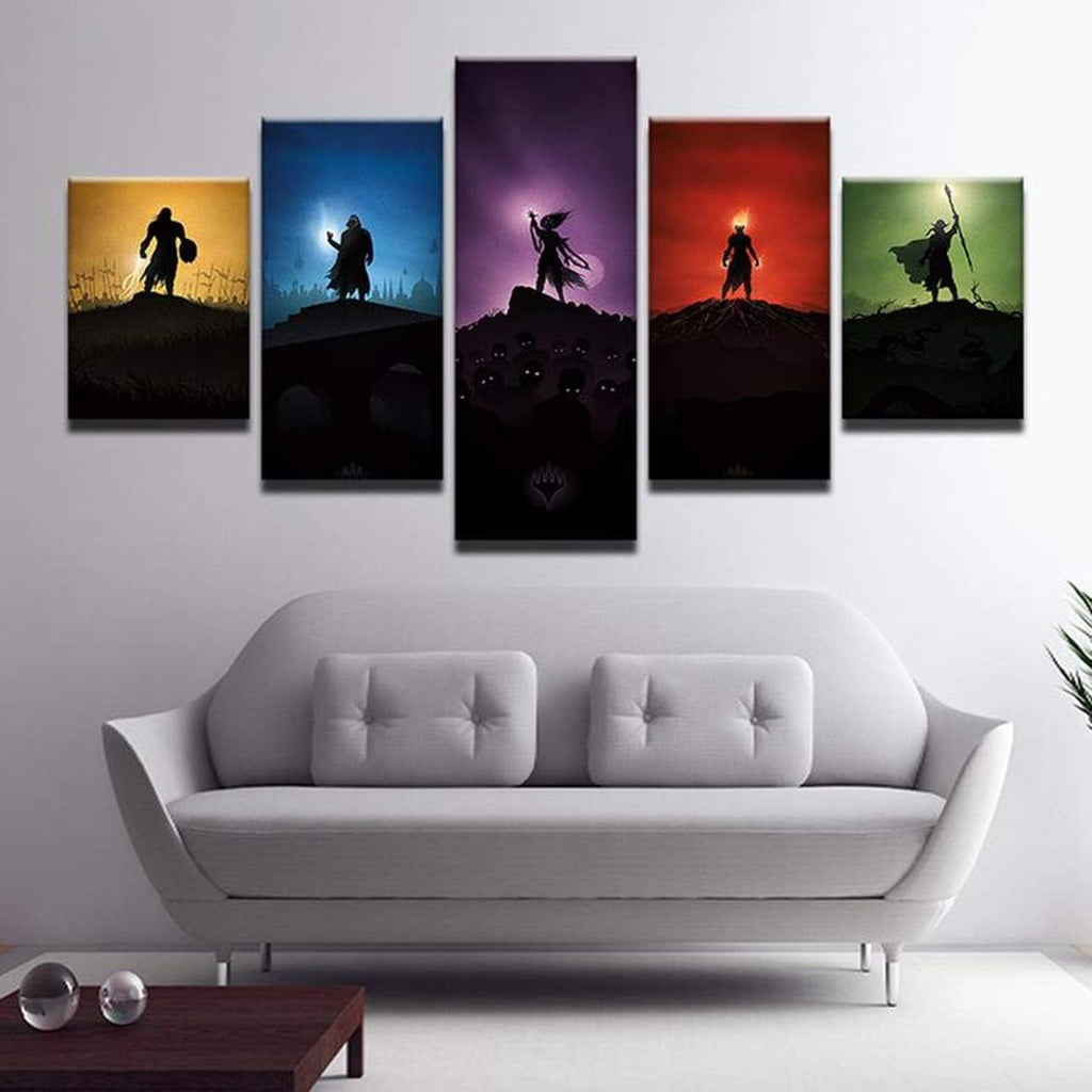 5 Panel Canvas Print Wall Art J8083