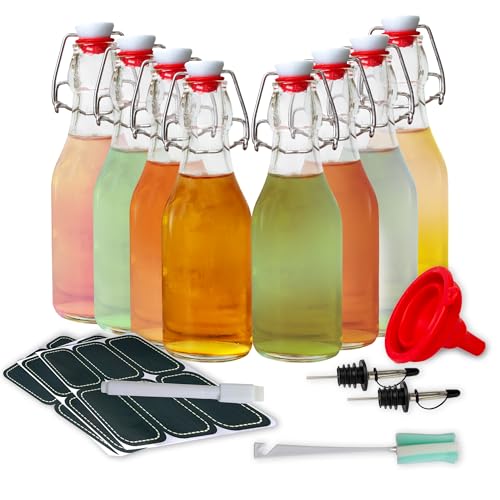 1 Liter Glass Flip Top Bottle Pack of 6 G1656