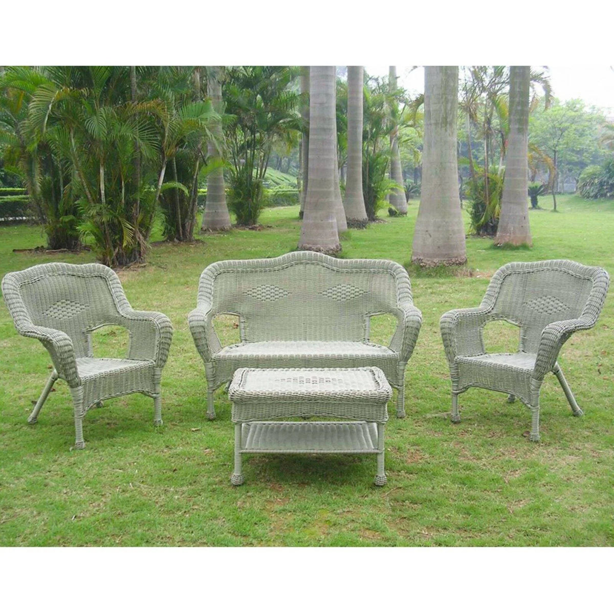 Wicker Resin Patio Conversation Set - Seats 4 Q145024