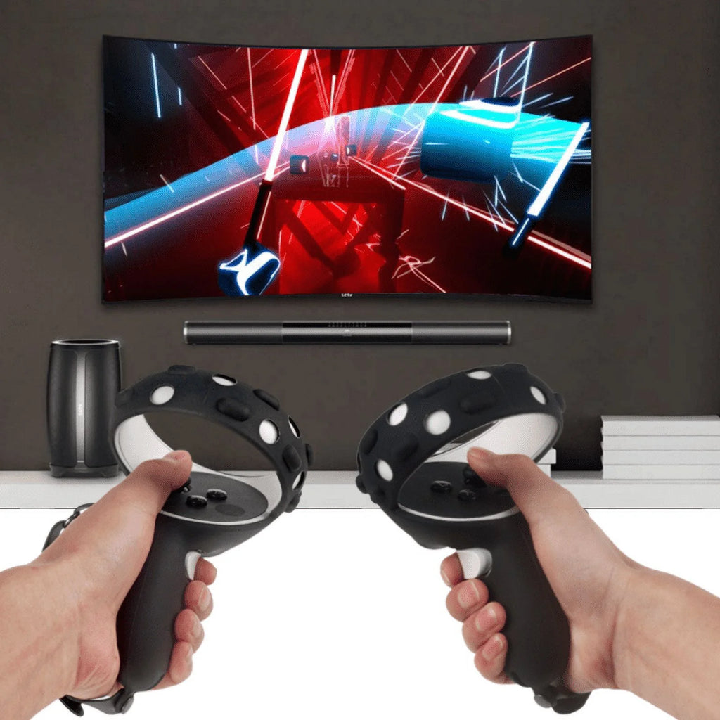 256 GB VR Headset with Silicone Controller Grip Cover D230