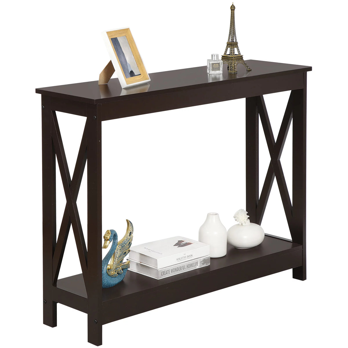 Brown Wallmount Console Table Z675766