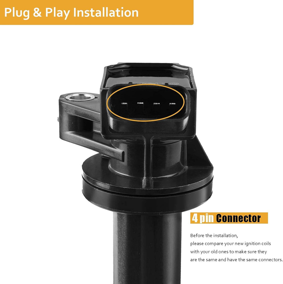 Ignition Coils Pack of 4 Z1721