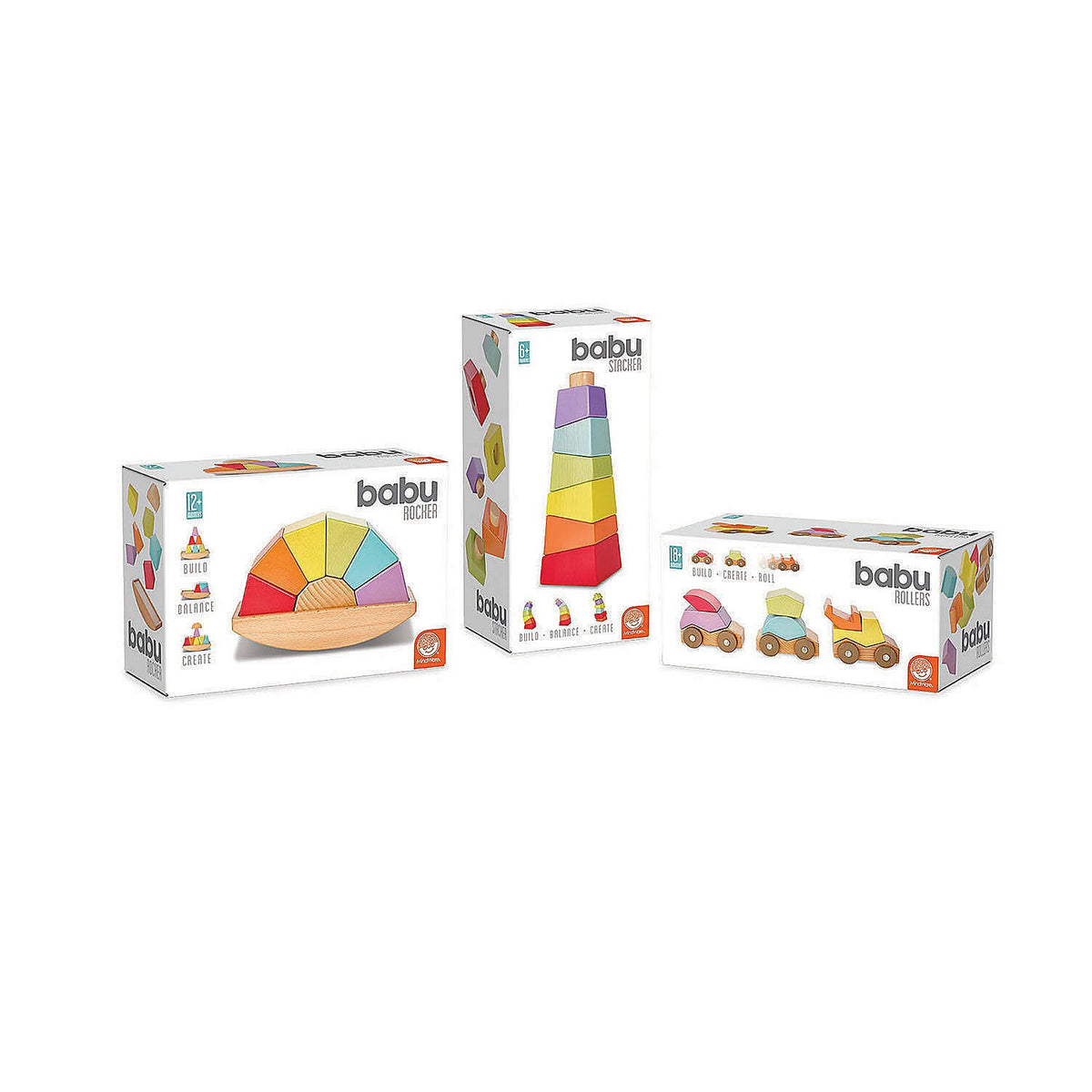 Wooden Toddler Stacking Toys Set of 3 R933285