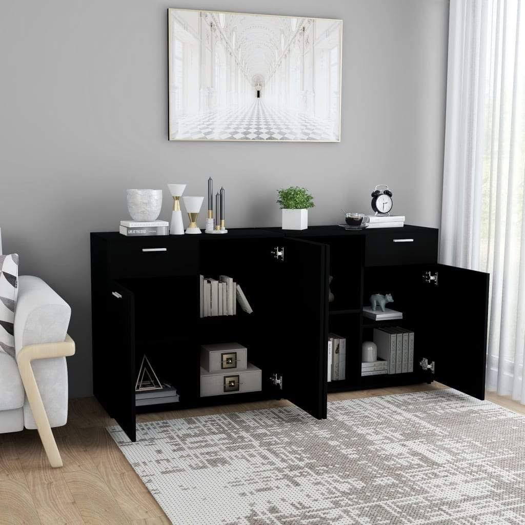 Sideboard Black Chipboard B865821