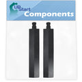 2-Pack BBQ Gas Grill Tube Burner Replacement Parts, Cast Iron Pipe Burners 15 3/4" S642368