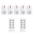 5 Pack Remote Control Outlet Switch with 2 Remotes W33785